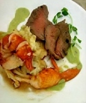 for-web-poached-lobster-organic-beef-tenderloin-garlic-mashed-potatoes-w-pan-juices-creme-fraiche-w-sweet-pea-and-horseradish-pic-two-2